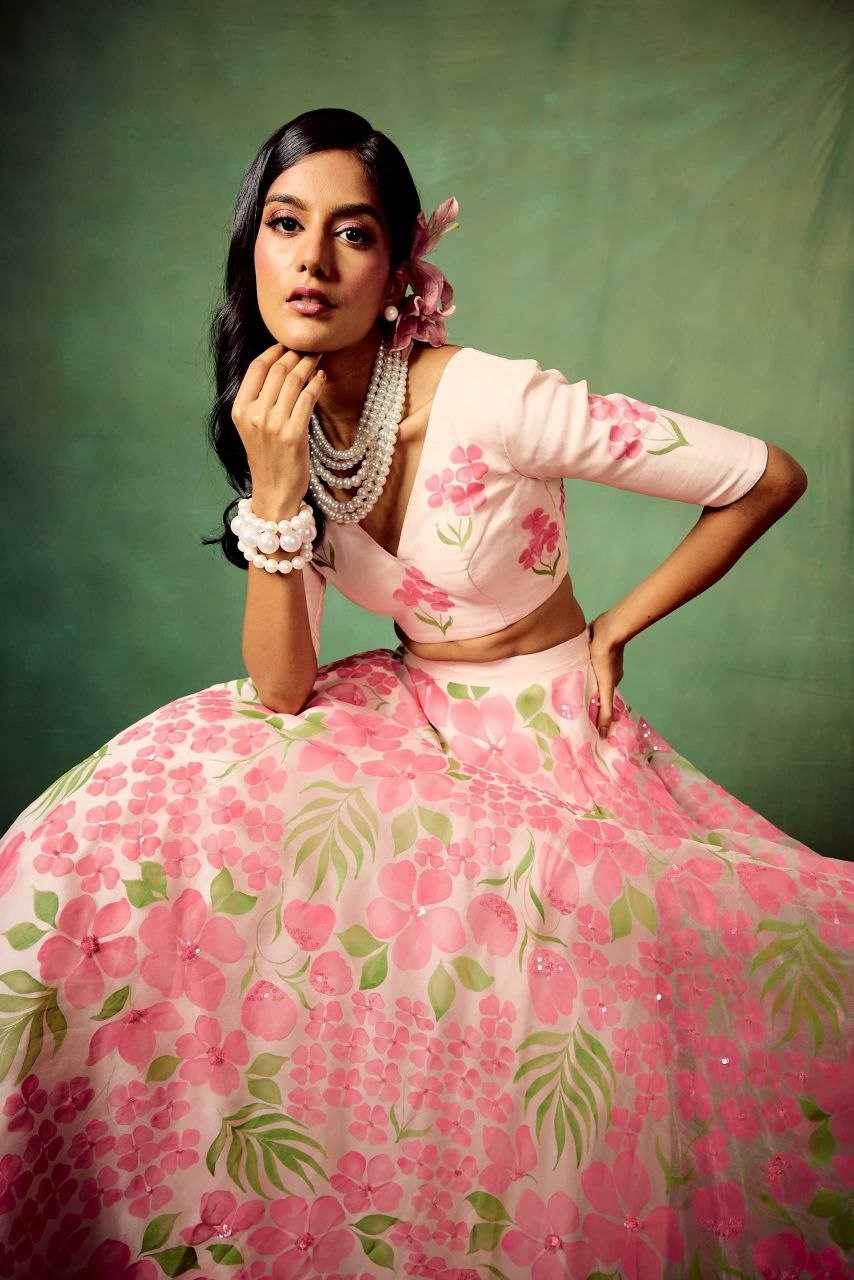 Silk Printed Lehenga - MYLUXURY LANE ENTERPRISE